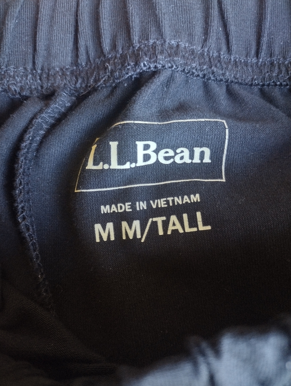 LL Bean Black Tapered Pants Size Medium (Medium Tall Length) - Picture 7 of 9
